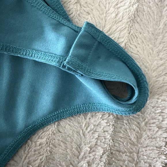 New Showpo Gaia Cross Halter Neck Teal Bodysuit Women's US 8 - Picture 7 of 9